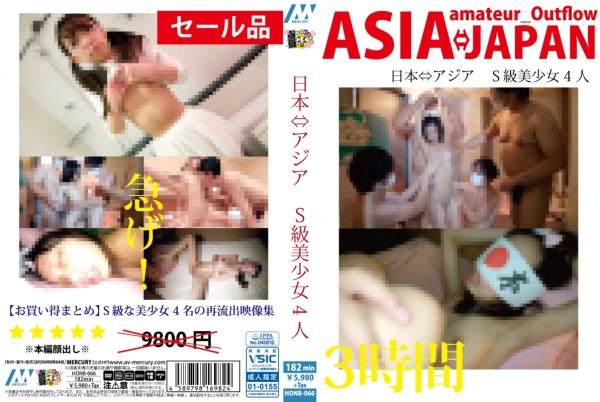 Download Japanese Adult Video [HONB 066] 日本⇔アジア S級美少女4人 2018 07 27